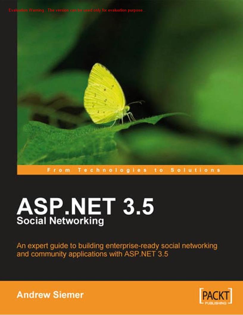 《ASP NET社交网络开发(Asp net social_networking)_Andrew Siemer著》