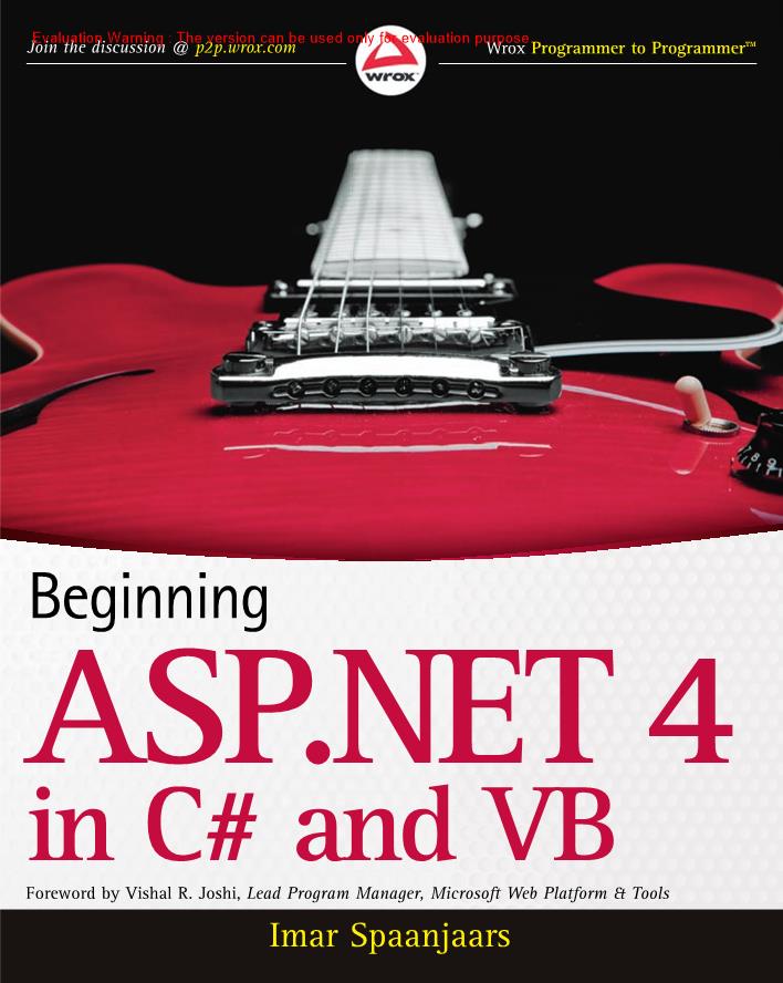 《Beginning ASPNET 4 in C# and VB_Imar Spaanjaars编著》